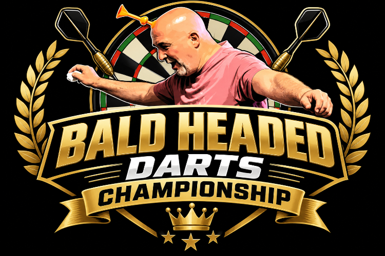 Official Bald Headed Darts Championship Set